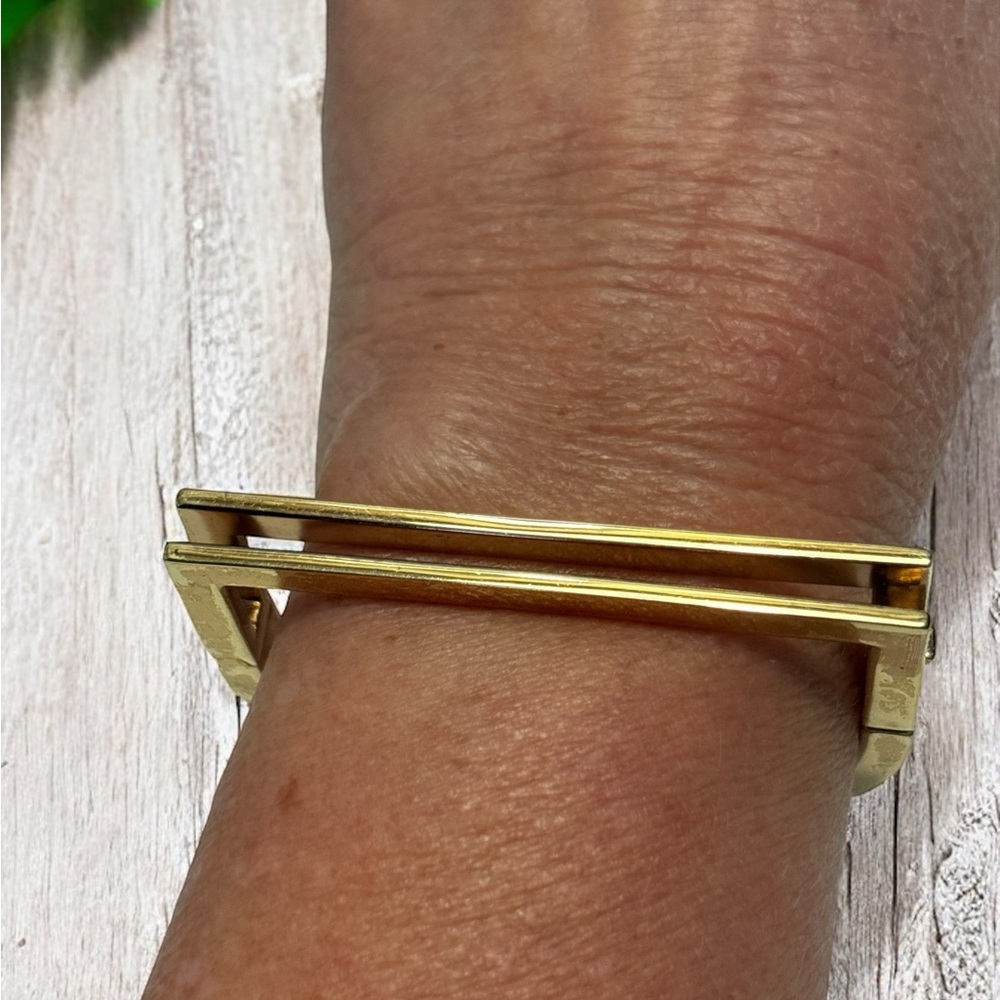 Miansai Gold Plated D-Design Bracelet